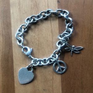 Tiffany’s sterling silver charm bracelet